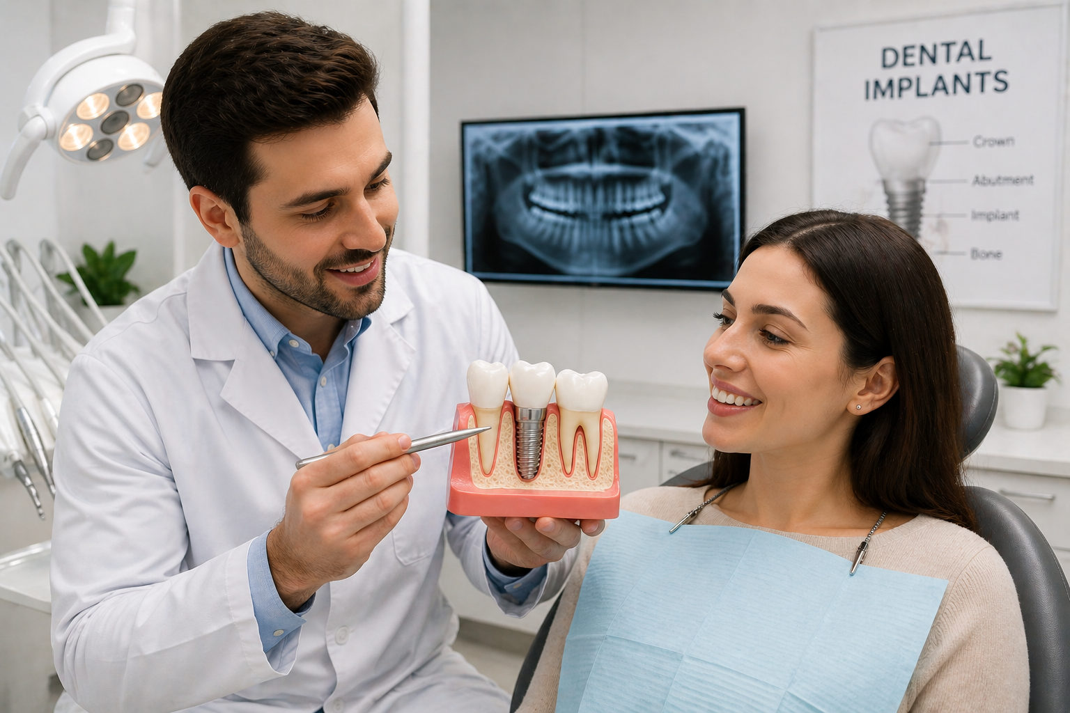 Dental implant procedure at Smiles and More Toronto