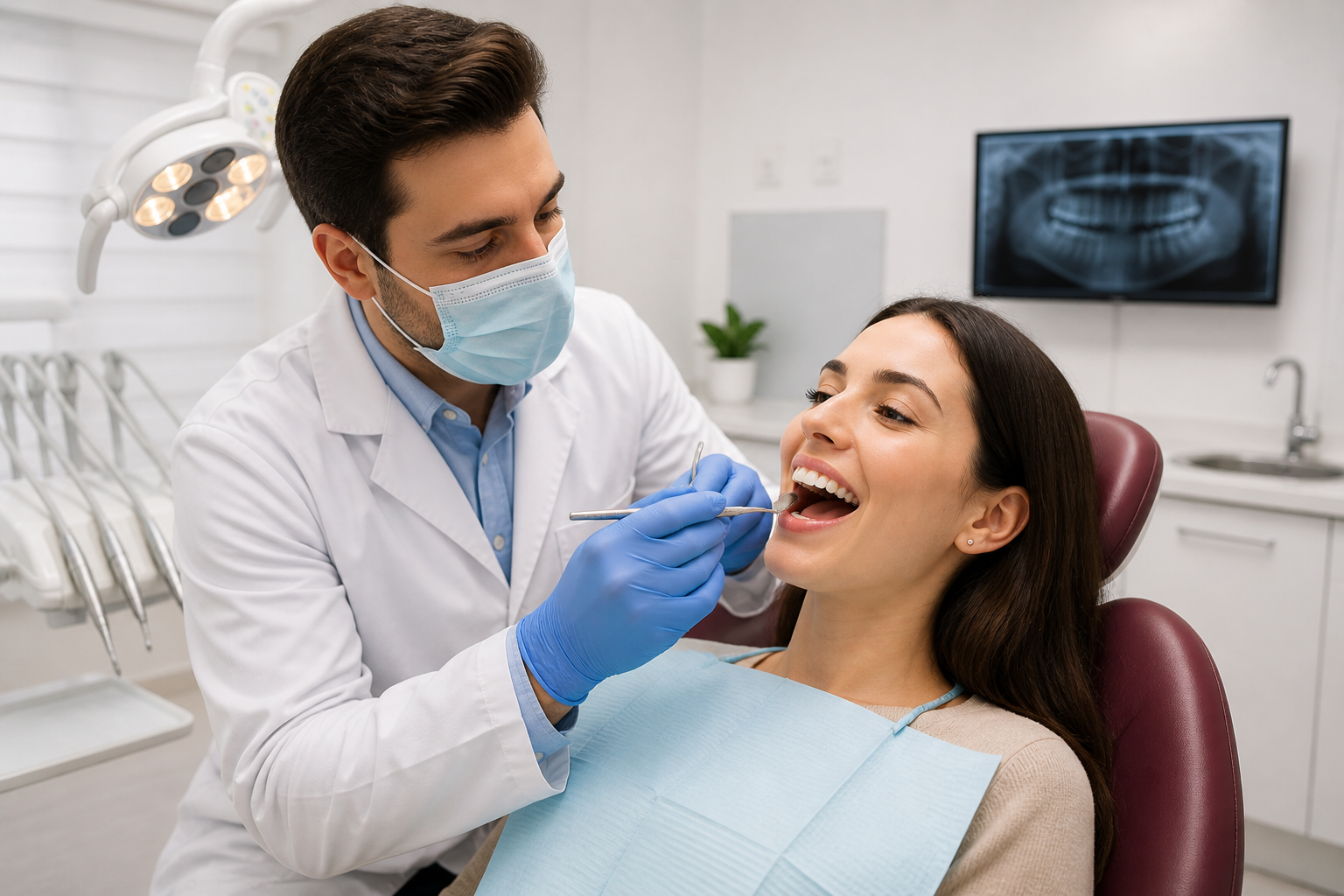 General dentistry examination at Smiles and More Toronto