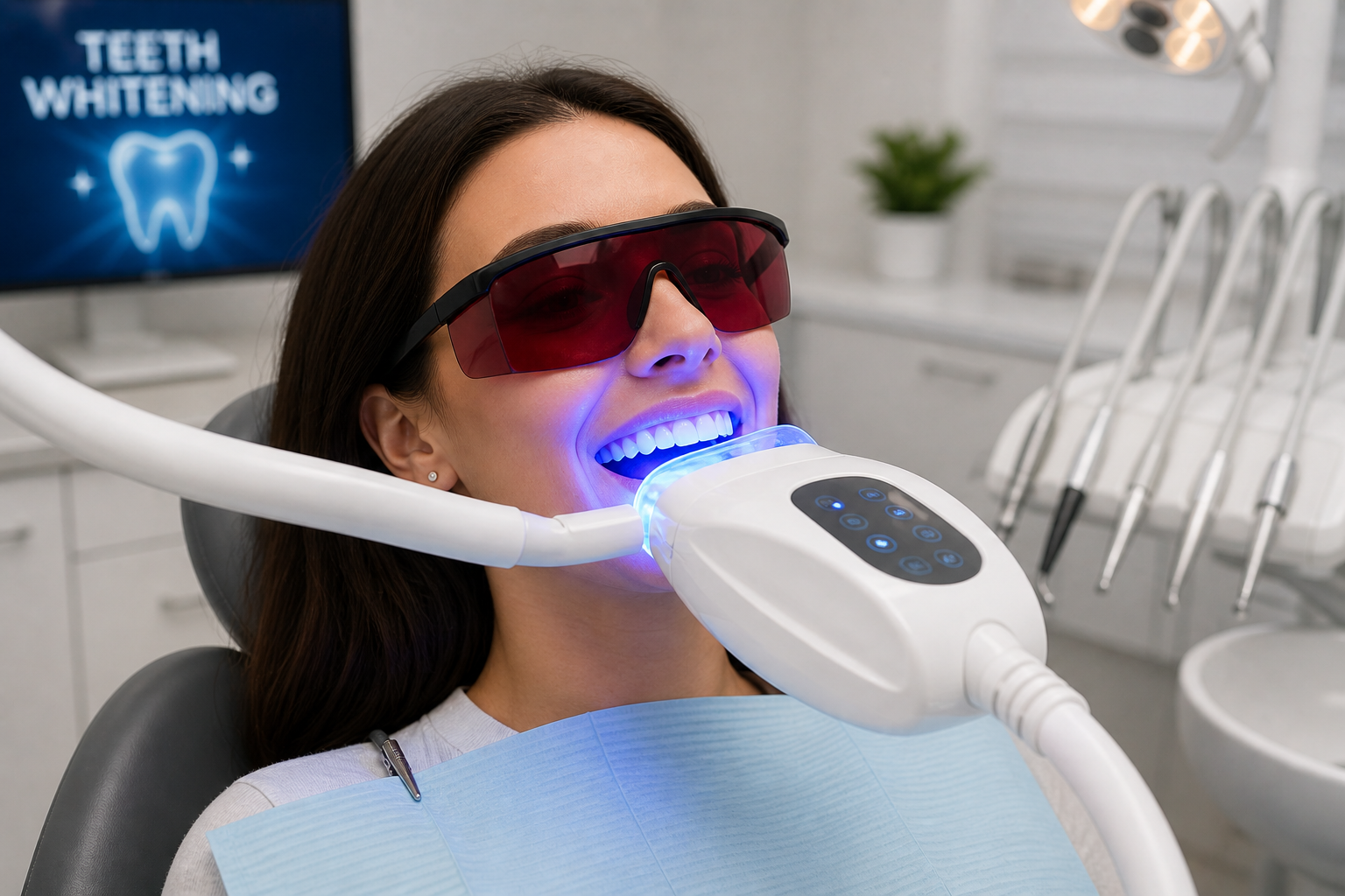 Professional teeth whitening treatment at Smiles and More Toronto